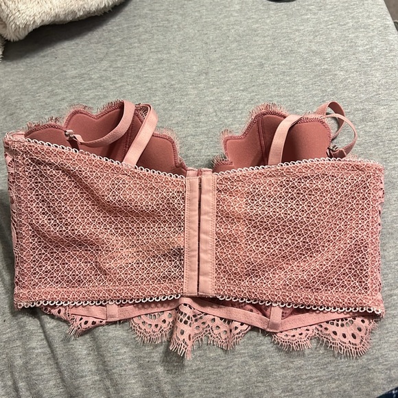 VS Dream Angels Pink Floral Lace Bra 36D - Picture 3 of 4
